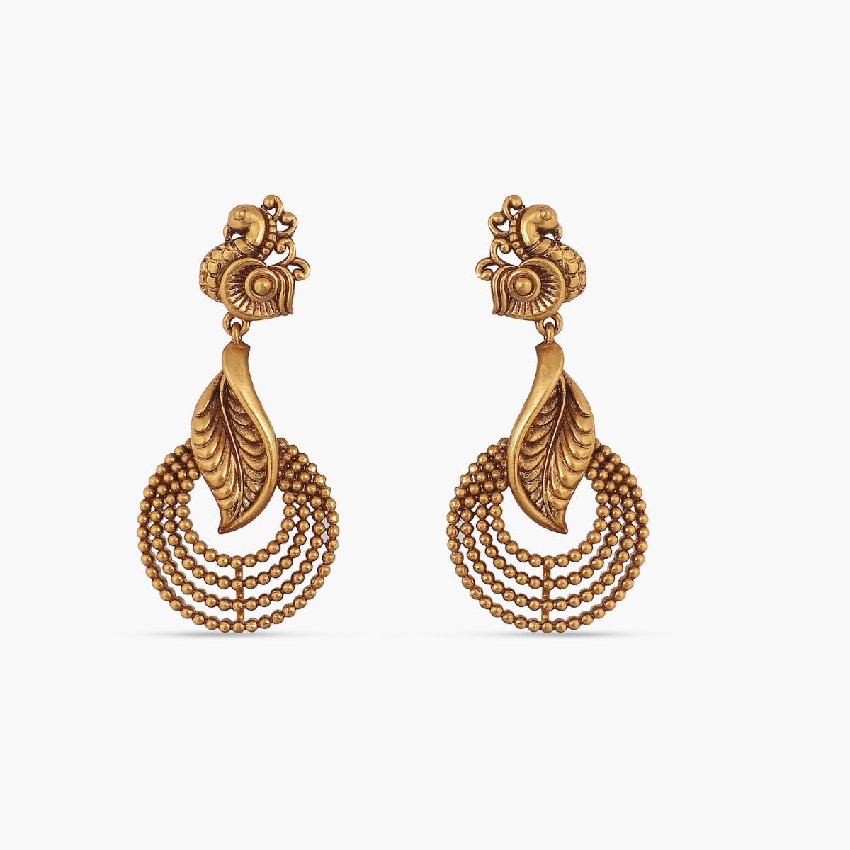 Parnal Peacock Drop Earrings