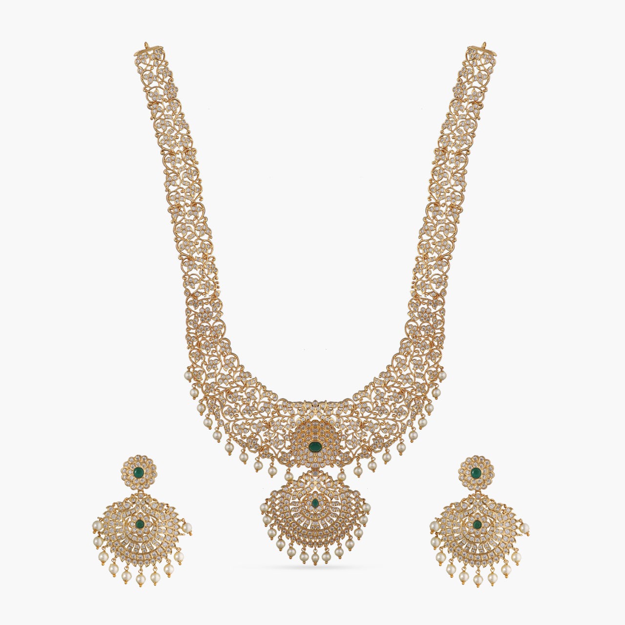 Suchi Nakshatra CZ Long Necklace Set 