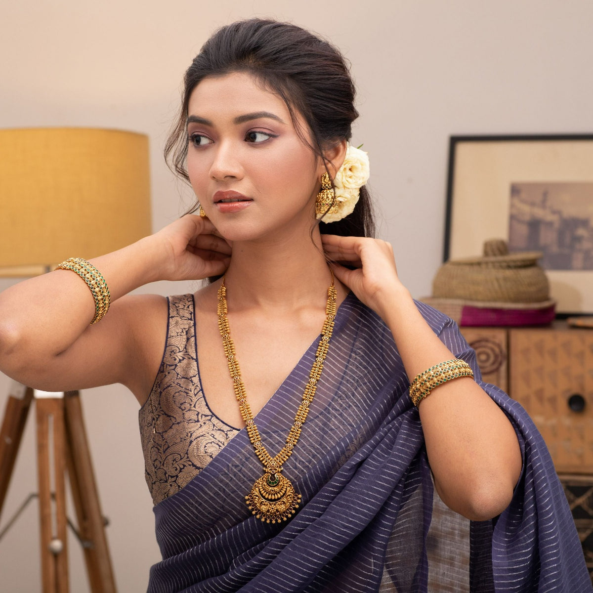 Classic Nakshi Antique Long Necklace