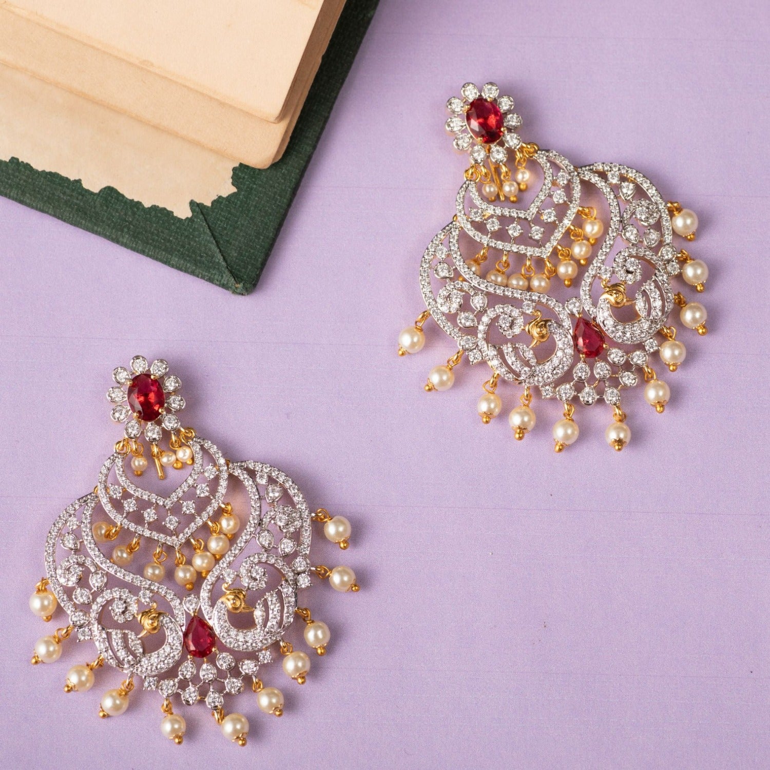Kuhu Nakshatra CZ Earrings | Cz earrings, Buy earrings online, Online  earrings