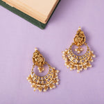 Peacock Classic Antique Chandbali Earrings
