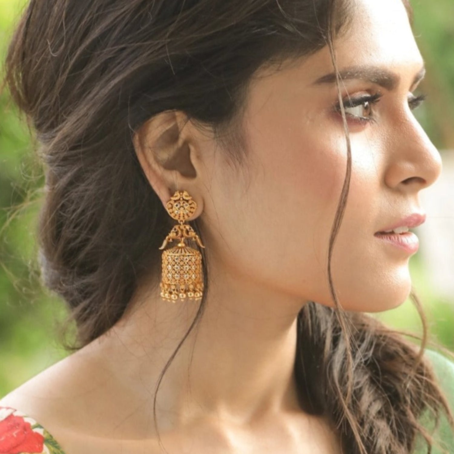 Dhvani Antique Jhumka Earrings