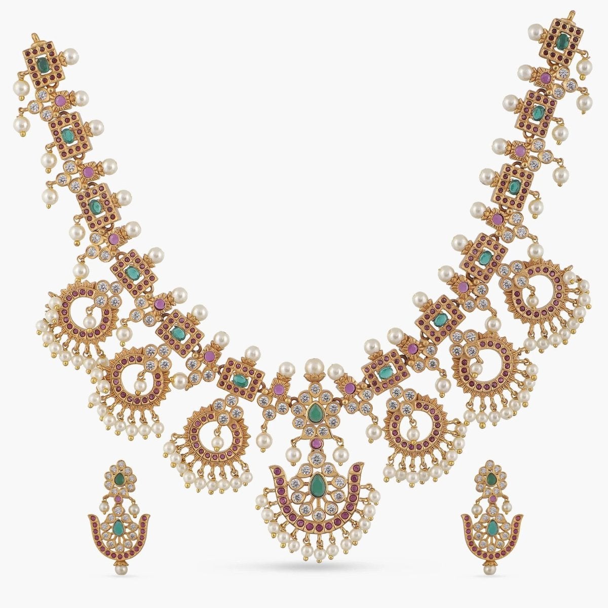 Aamya Antique Necklace Set