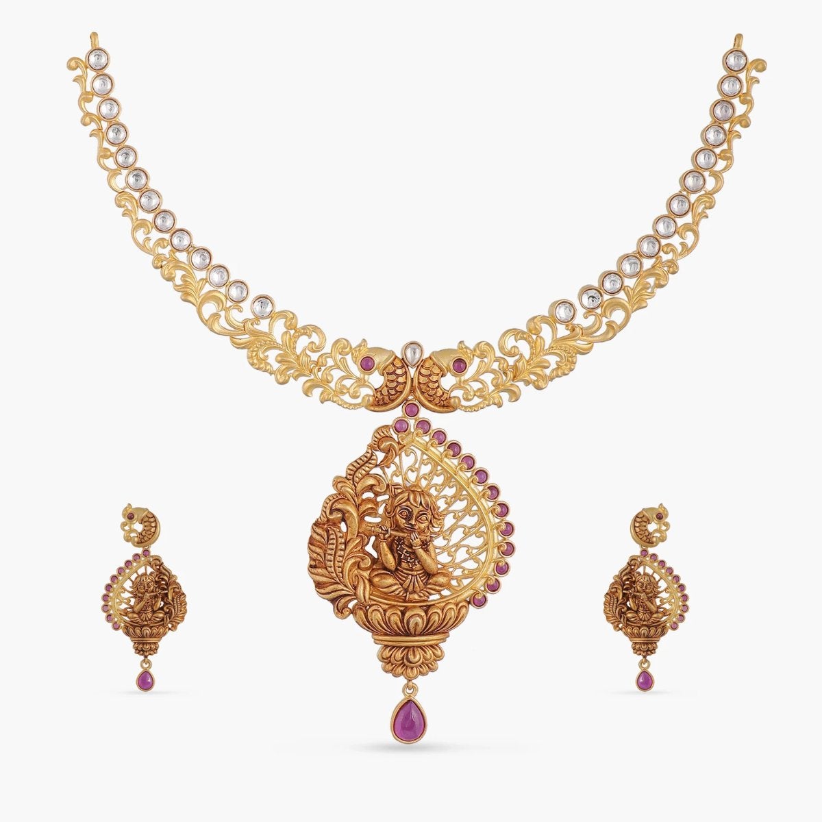 Krishika Kundan Necklace Set
