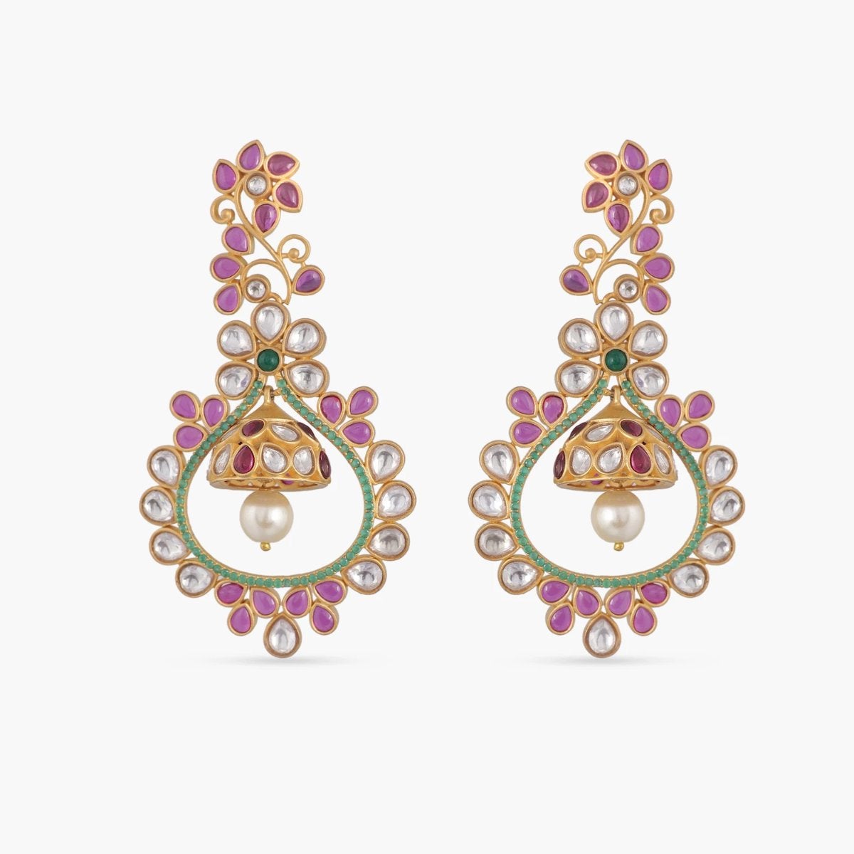 Designer & Fine Kundan Earrings – India1001.com