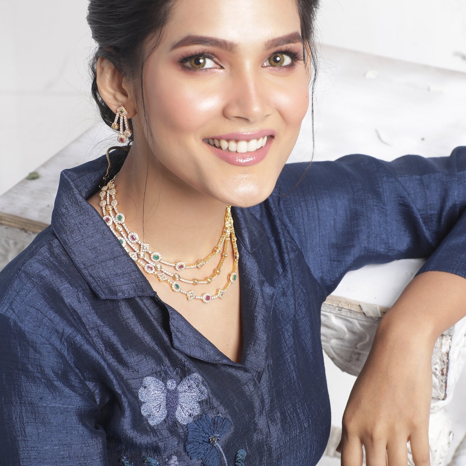 Ihina Nakshatra CZ Necklace Set