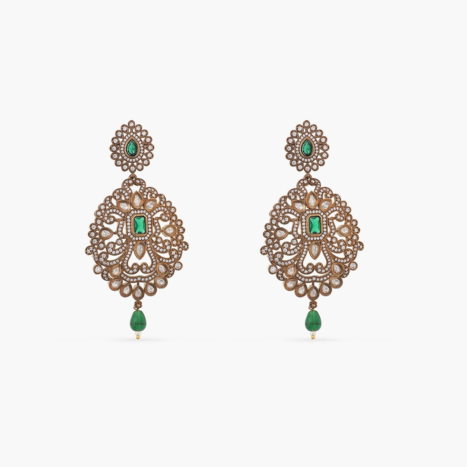 Briar Nakshatra CZ Chandelier Earrings