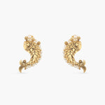Fish and Pearl Oxidized Classic Earrings