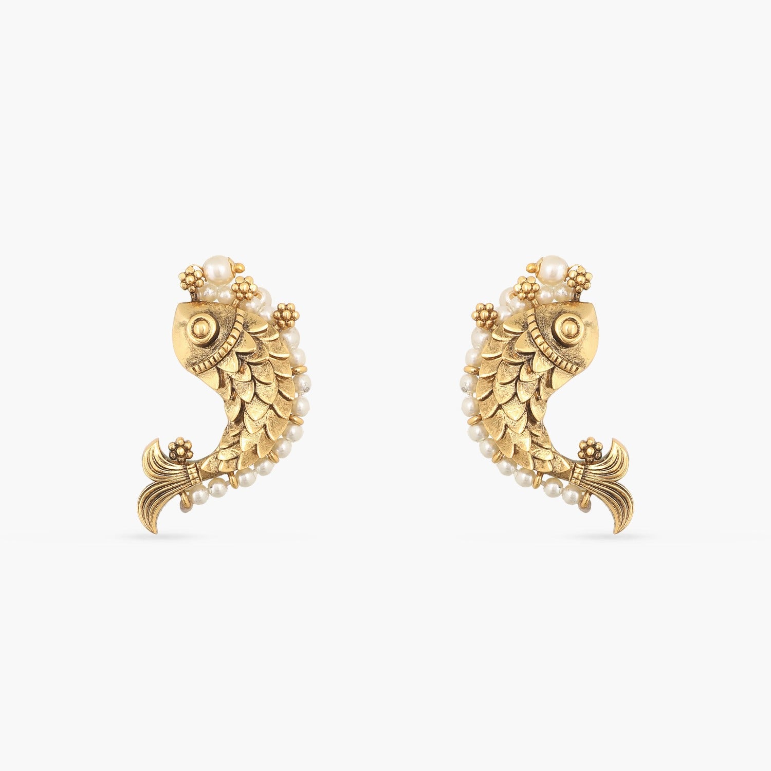 Buy Athena Gold Plated Tribal Earrings | Tarinika