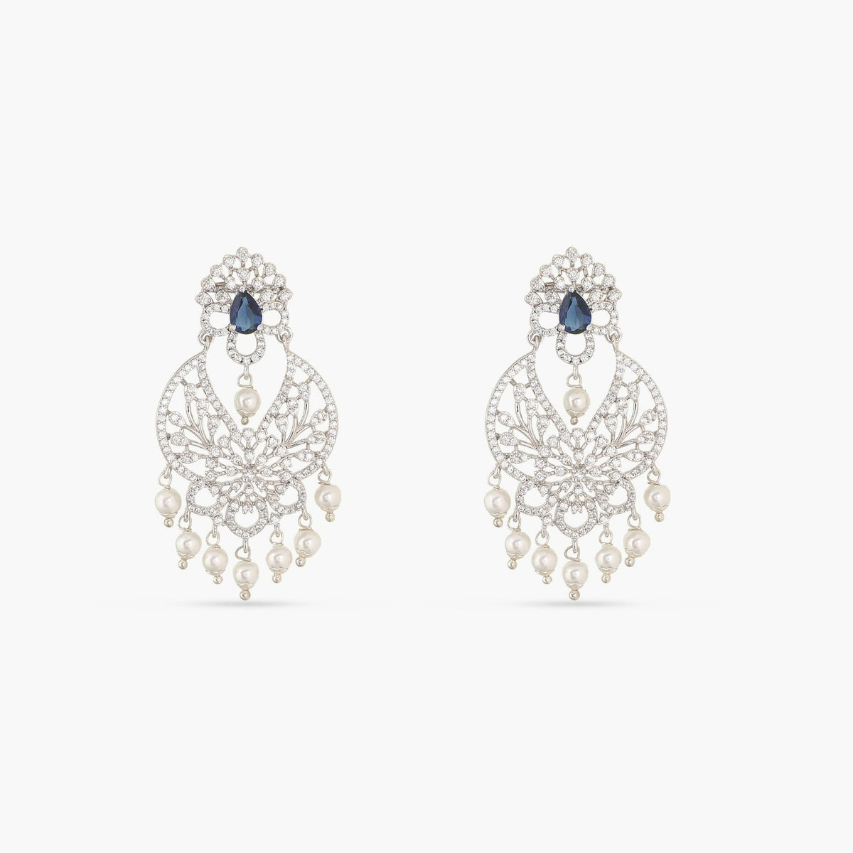 Cecilia Nakshatra CZ Chandbali Earrings