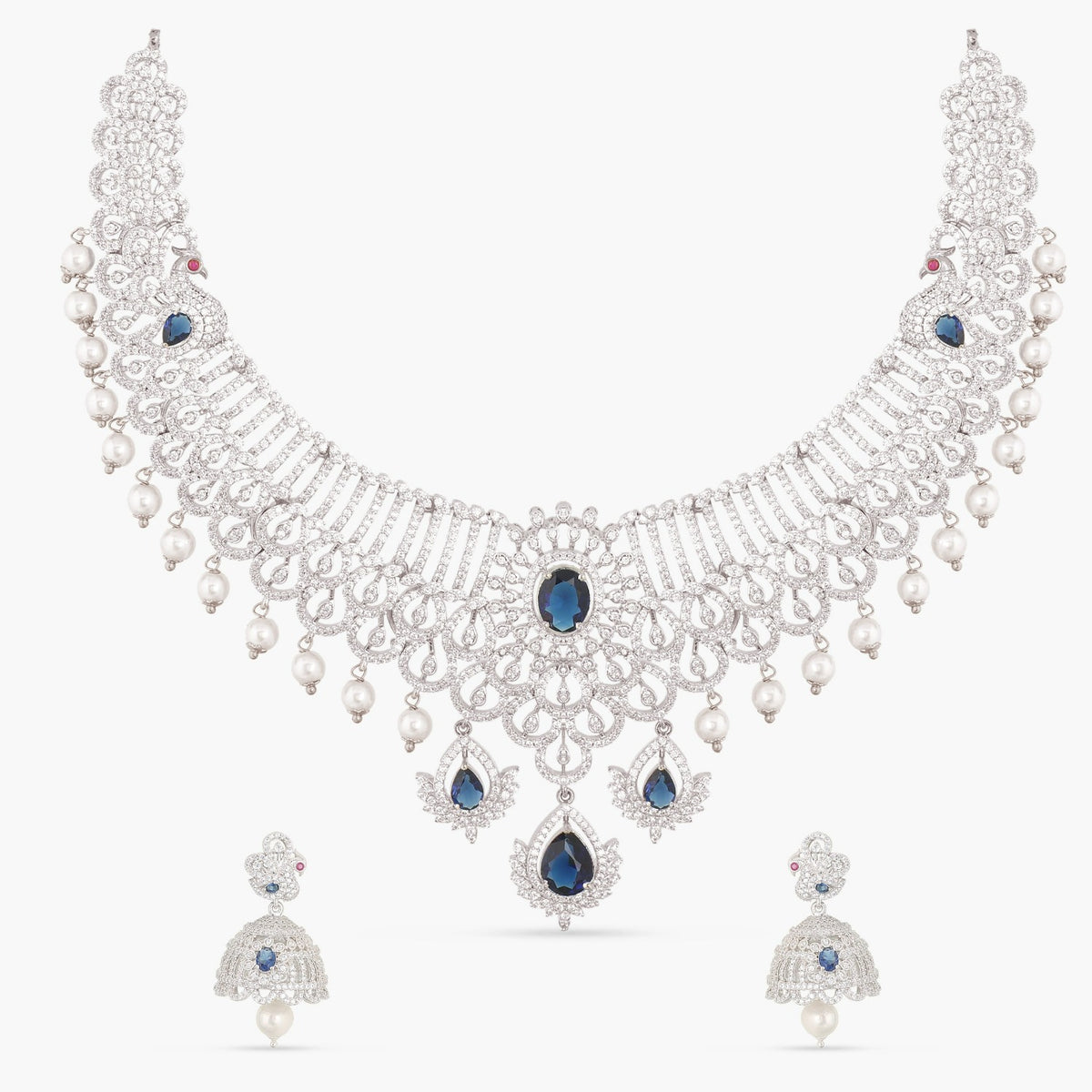 Ezra Nakshatra CZ Necklace Set 