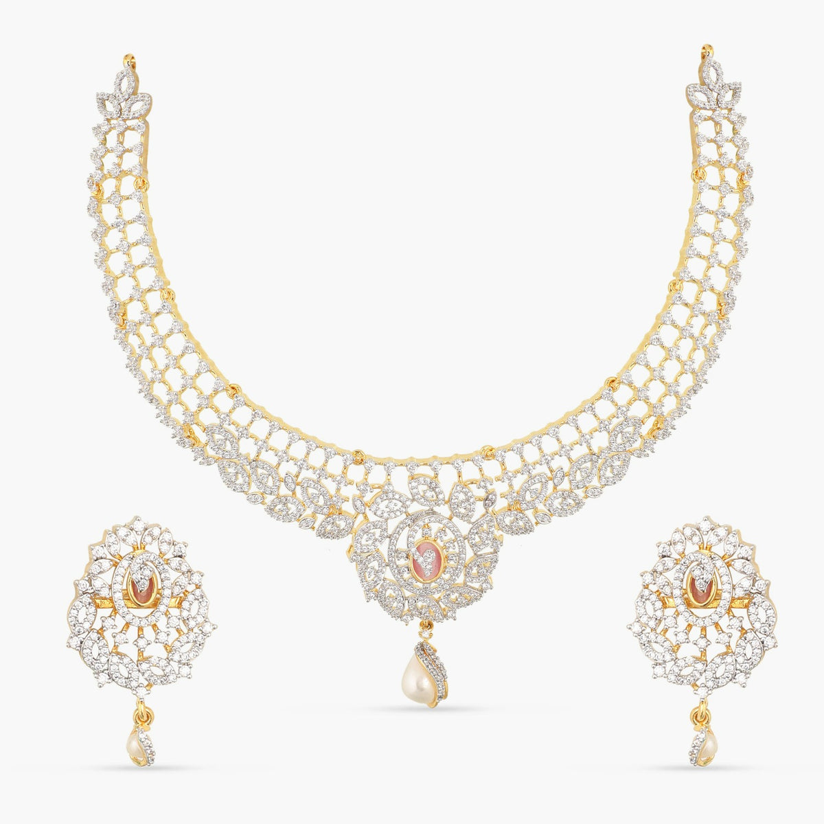 Matilda Nakshatra CZ Necklace Set 