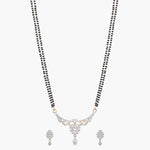 Risva Nakshatra CZ Black Beads Necklace Set