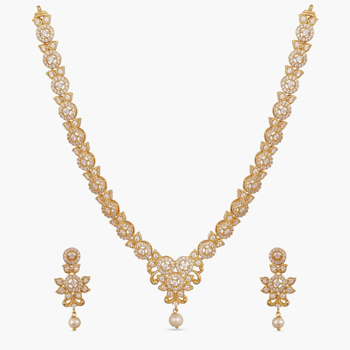 Taya Nakshatra CZ Necklace Set