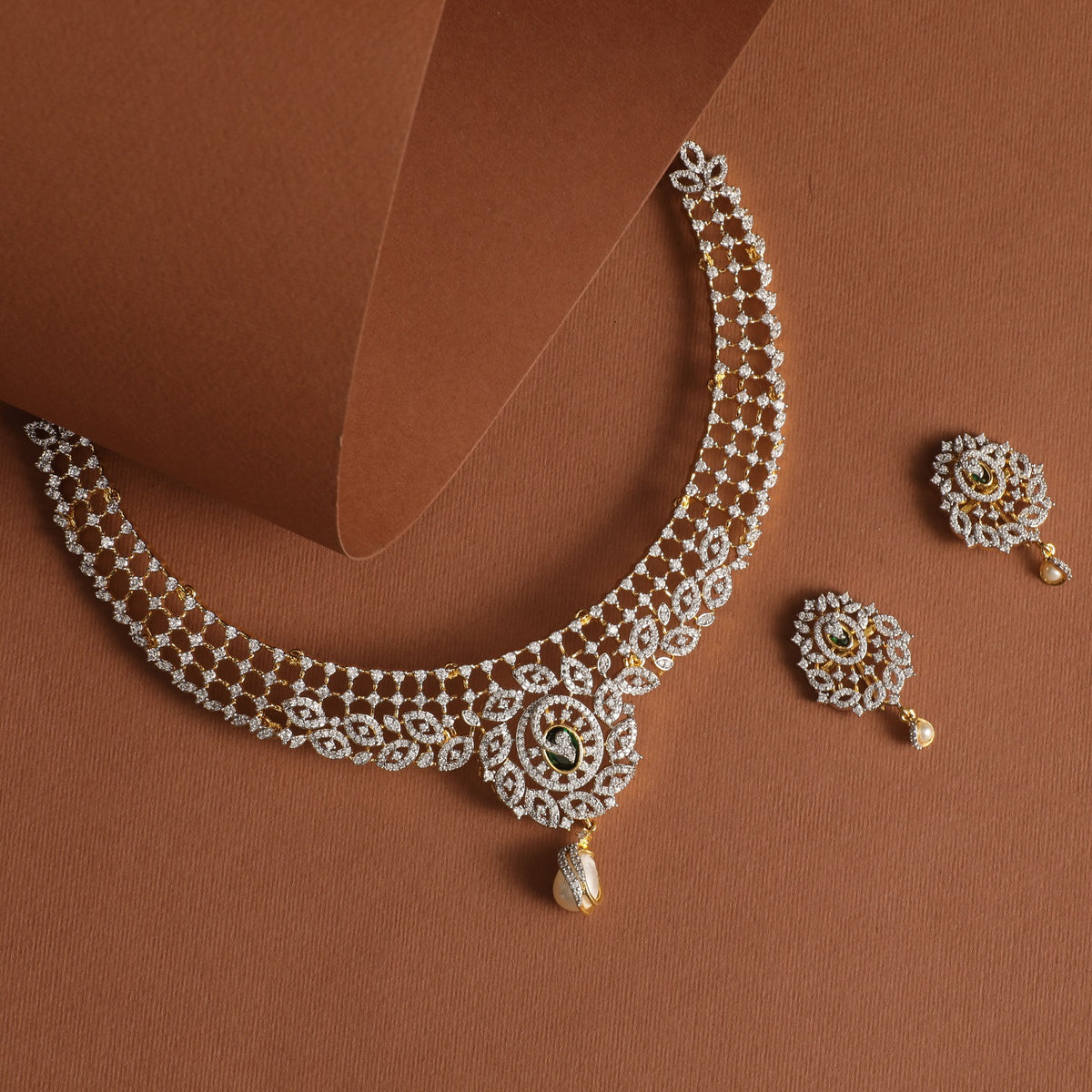 Matilda Nakshatra CZ Necklace Set 