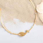 Statement Fish Oxidized Hasli Necklace