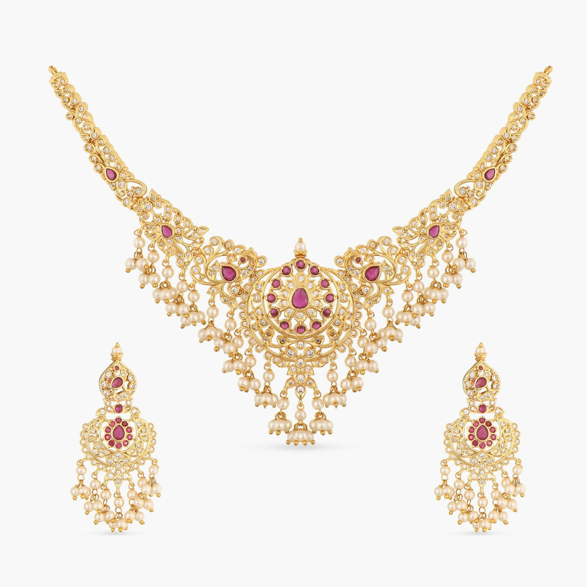 Orrin Nakshatra CZ Necklace Set