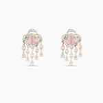 Rose Nakshatra CZ Drop Earrings