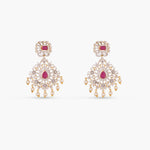 Floral Swirl Nakshatra CZ Necklace Set