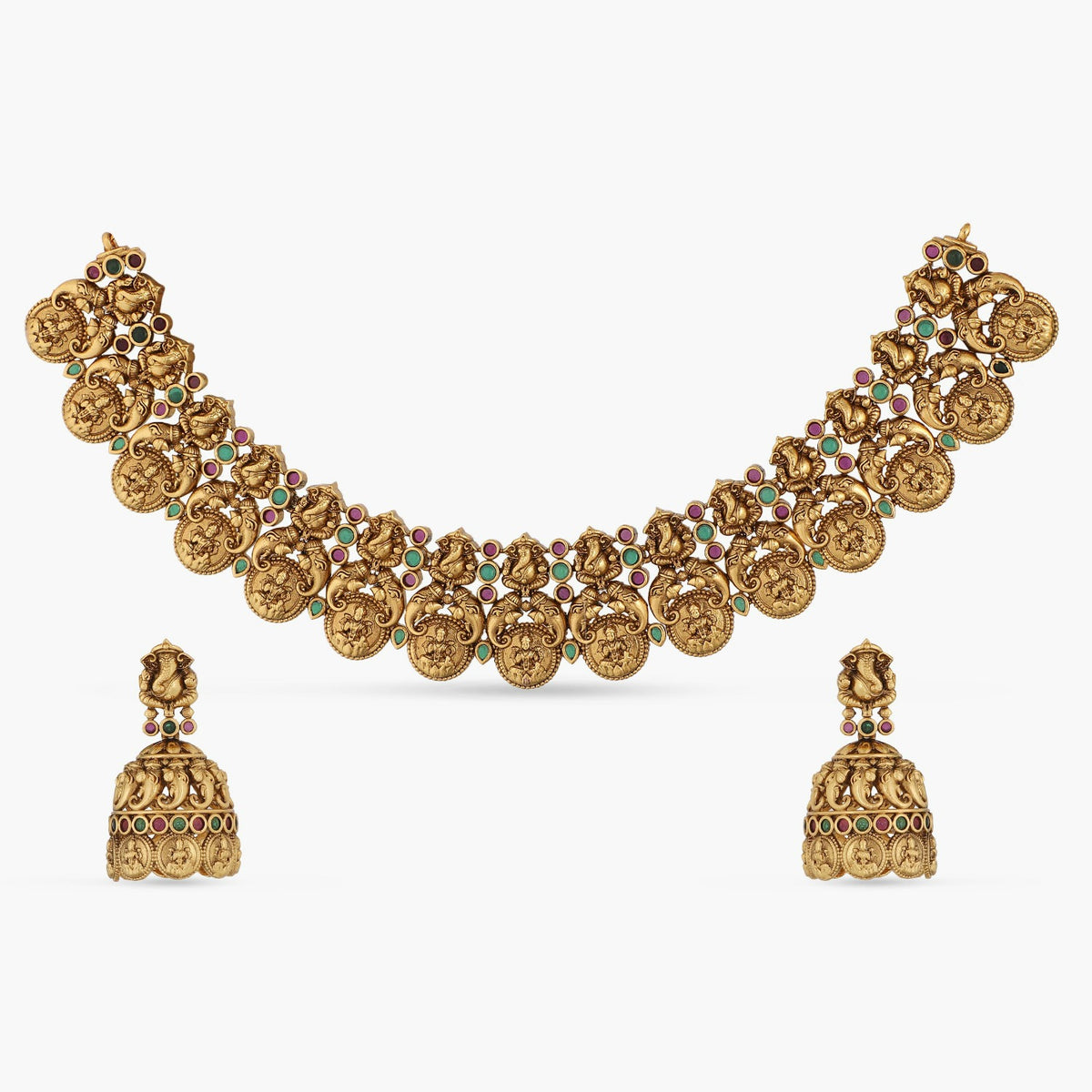 Nakshi Temple Antique Necklace Set