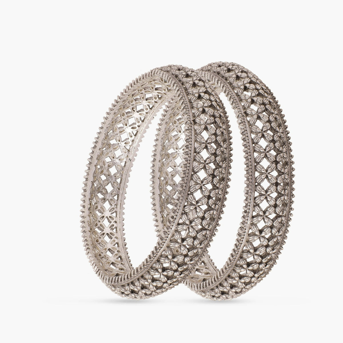 Maati Statement Filigree Antique Oxidized Bangles