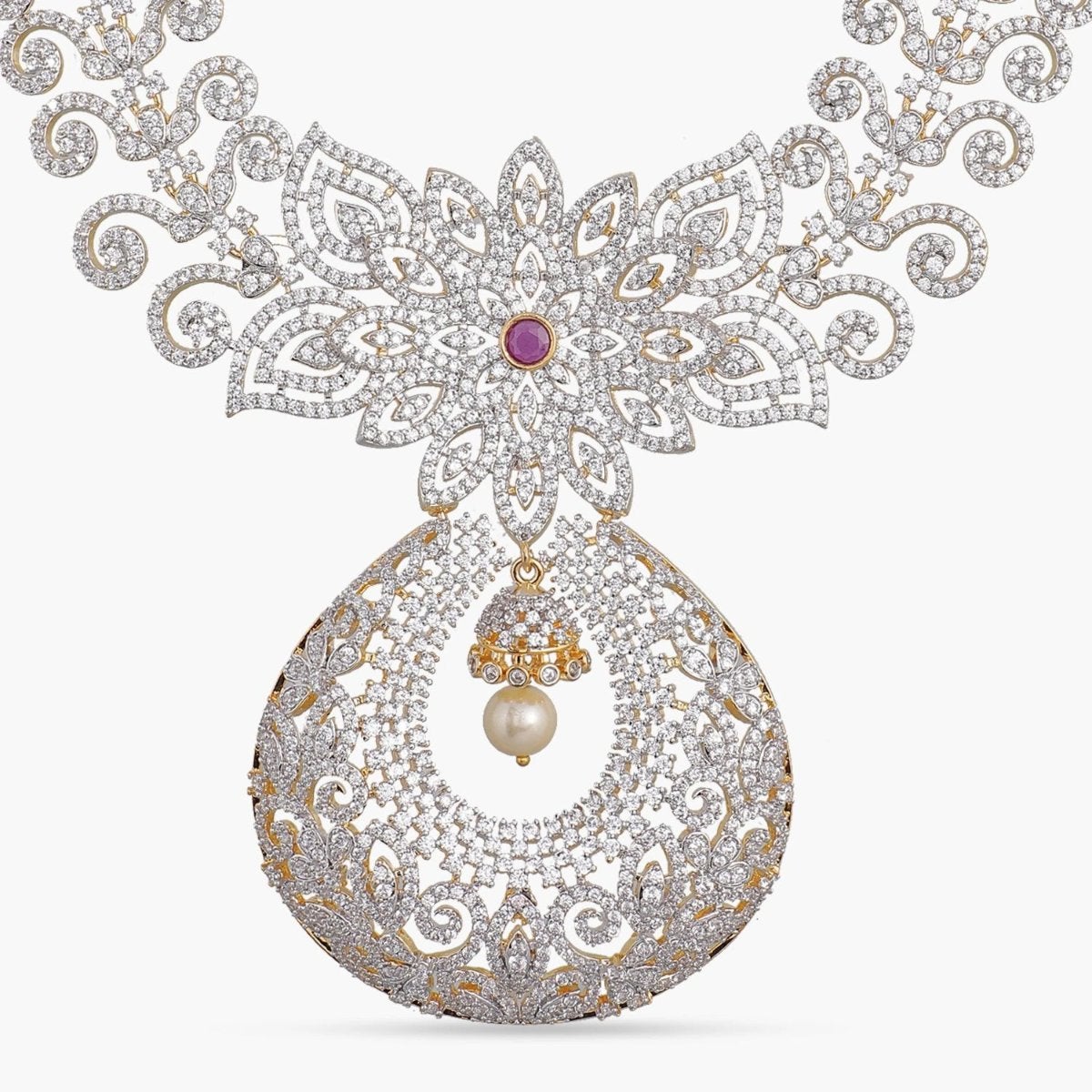 Suhana Nakshatra CZ Long Necklace