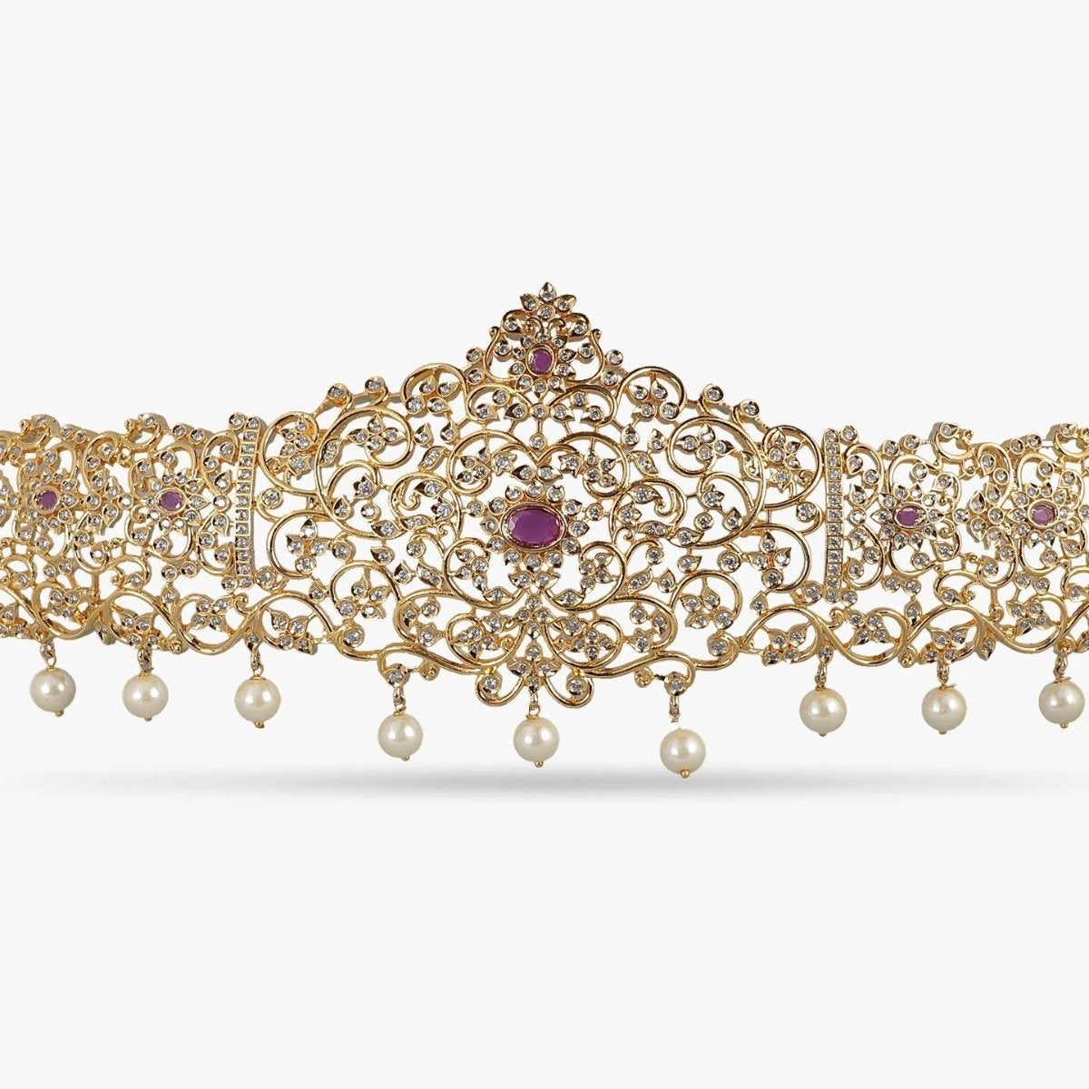Shop Samyukta Nakshatra CZ Waistband From Tarinika Indian Jewelry