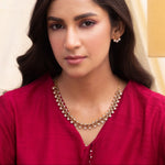 Floral Bloom Antique CZ Necklace Set