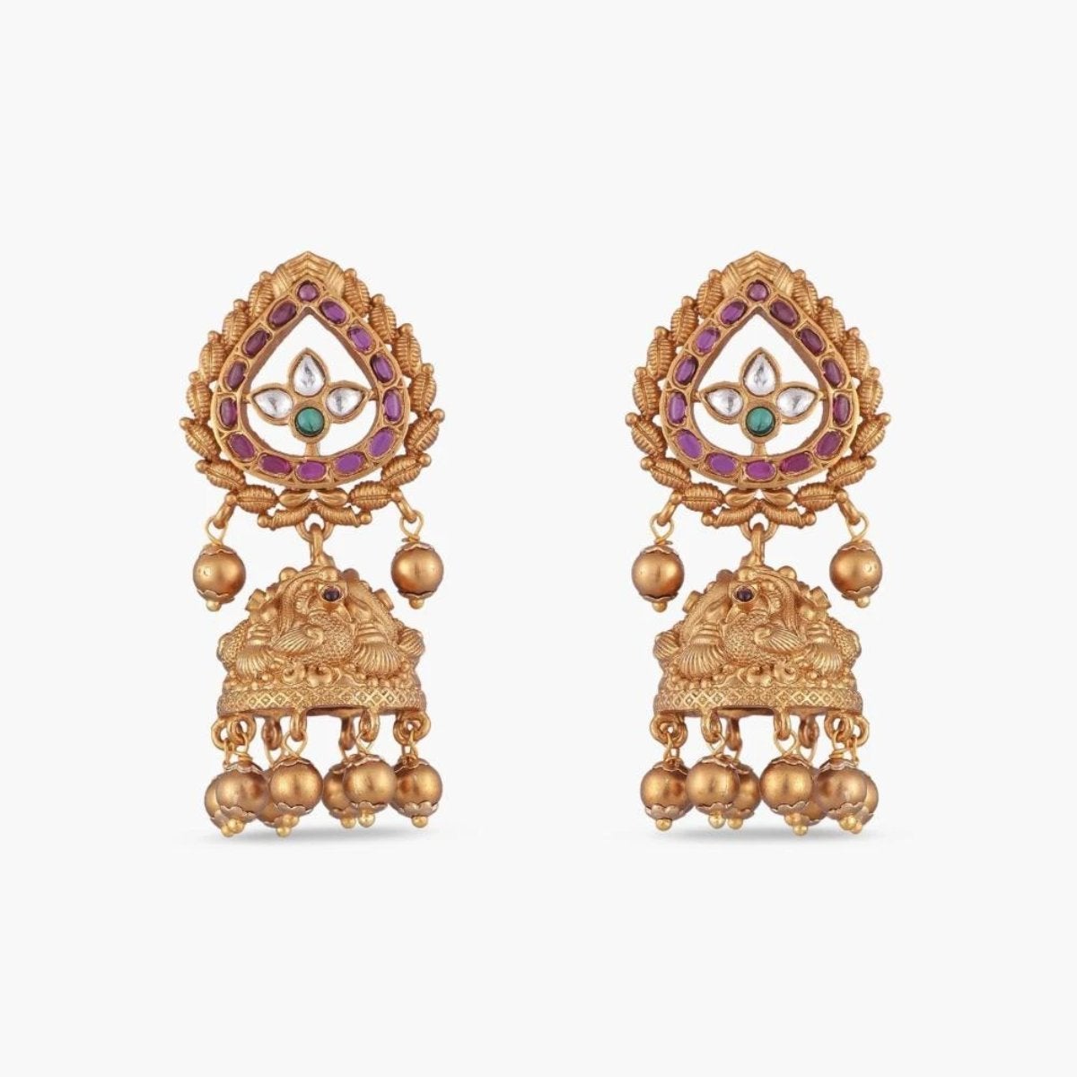 Bindu Antique Jhumka Earrings