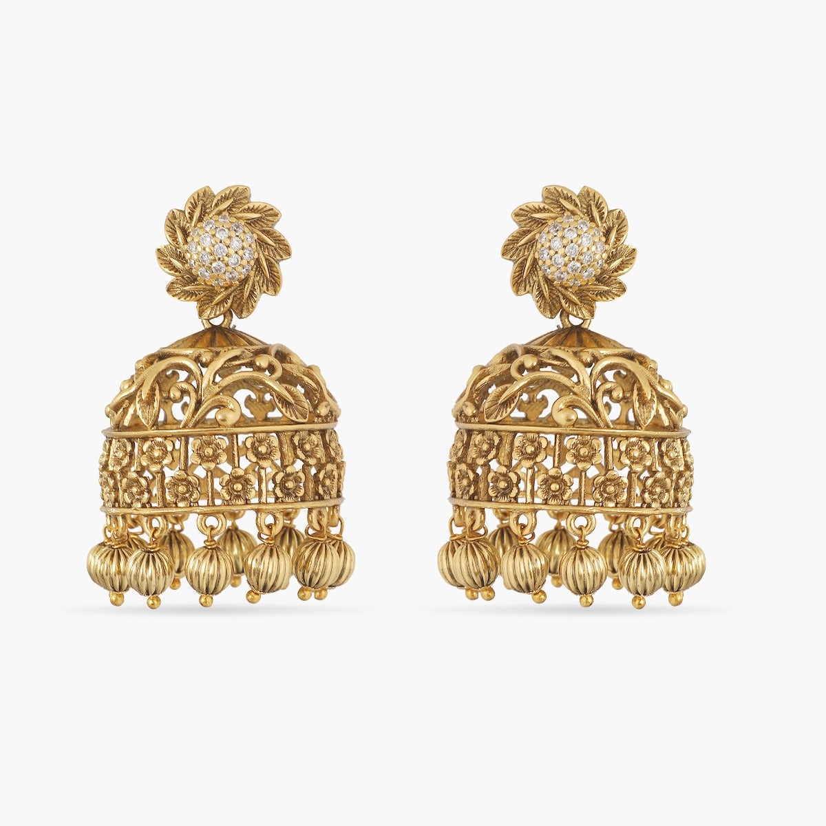 Anoma Antique Jhumki Earrings