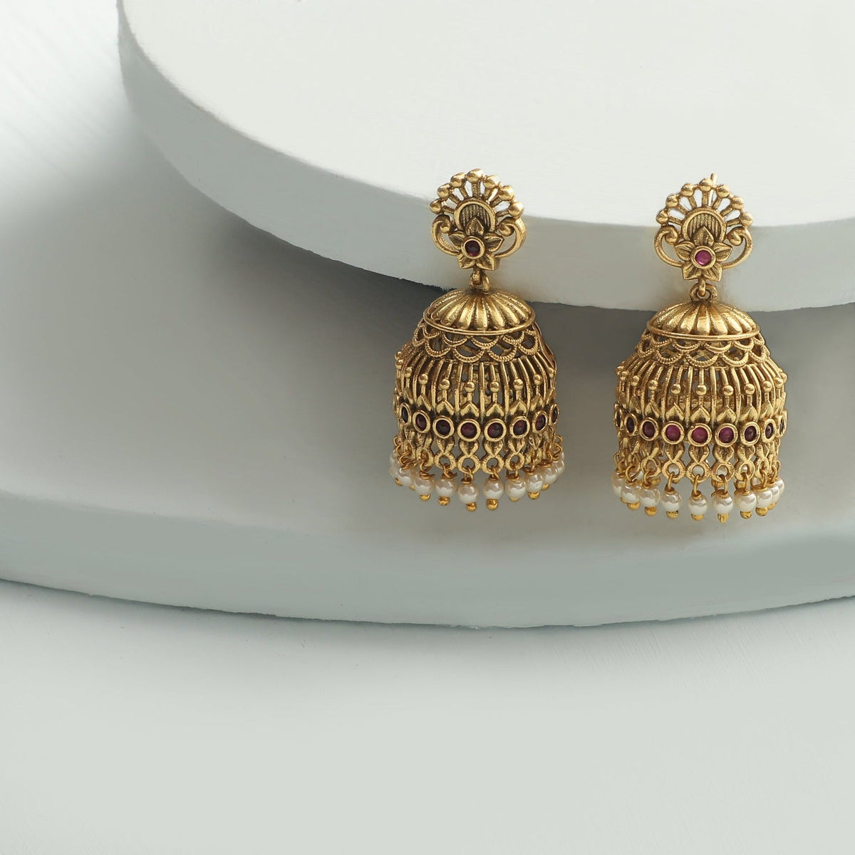 Komli Antique Jhumka Earrings
