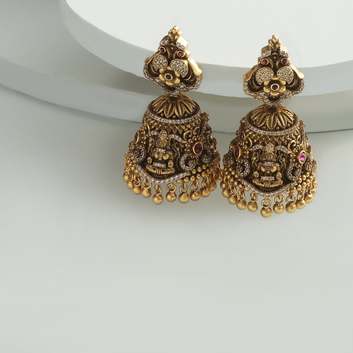 Jalaja Antique Jhumka Earrings