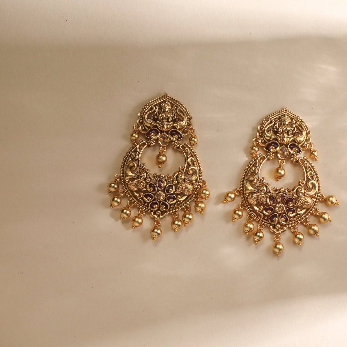Lipika Antique Chandbali Earrings