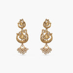 Dancing Lady with a Peacock Antique Necklace Set