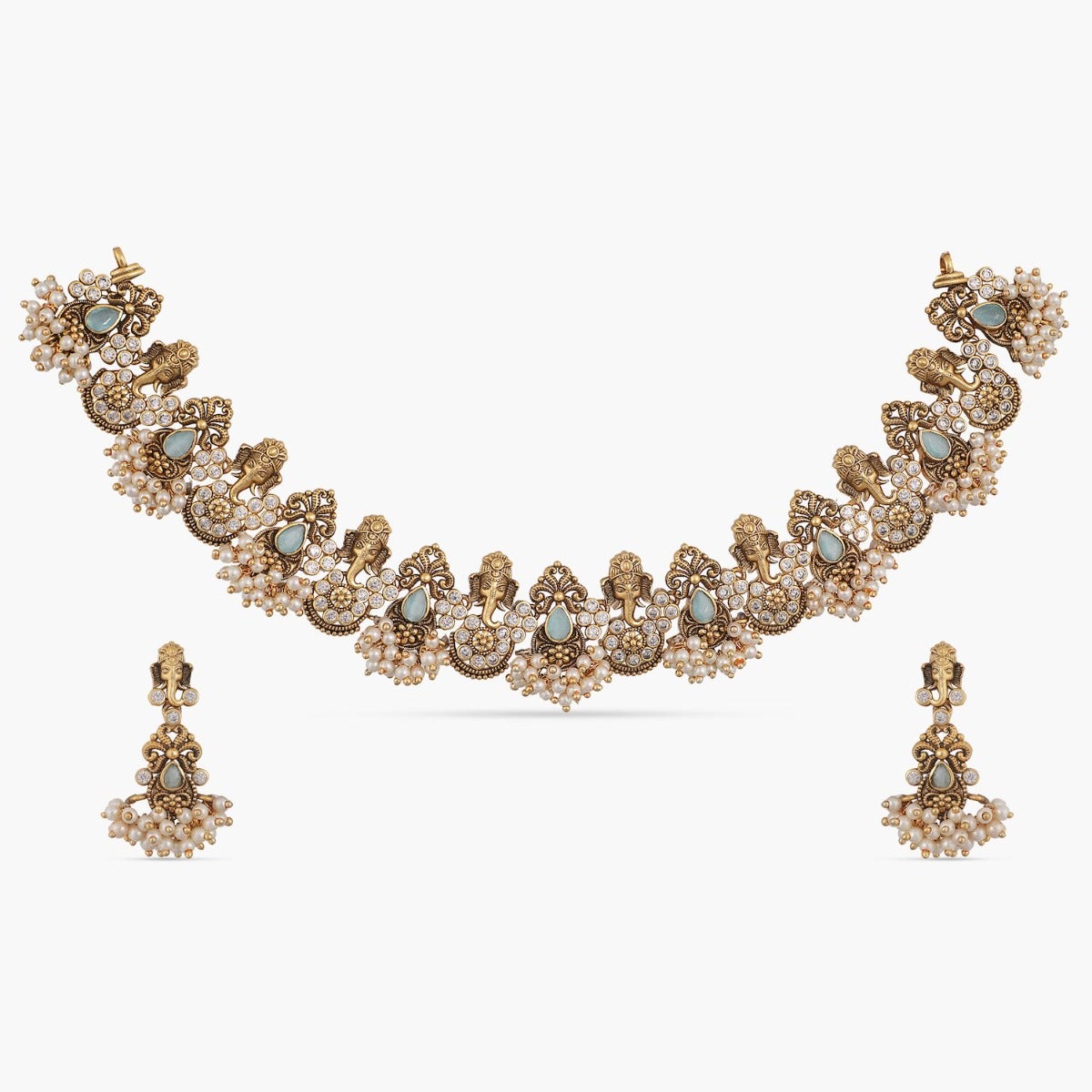Vallari Antique Necklace Set