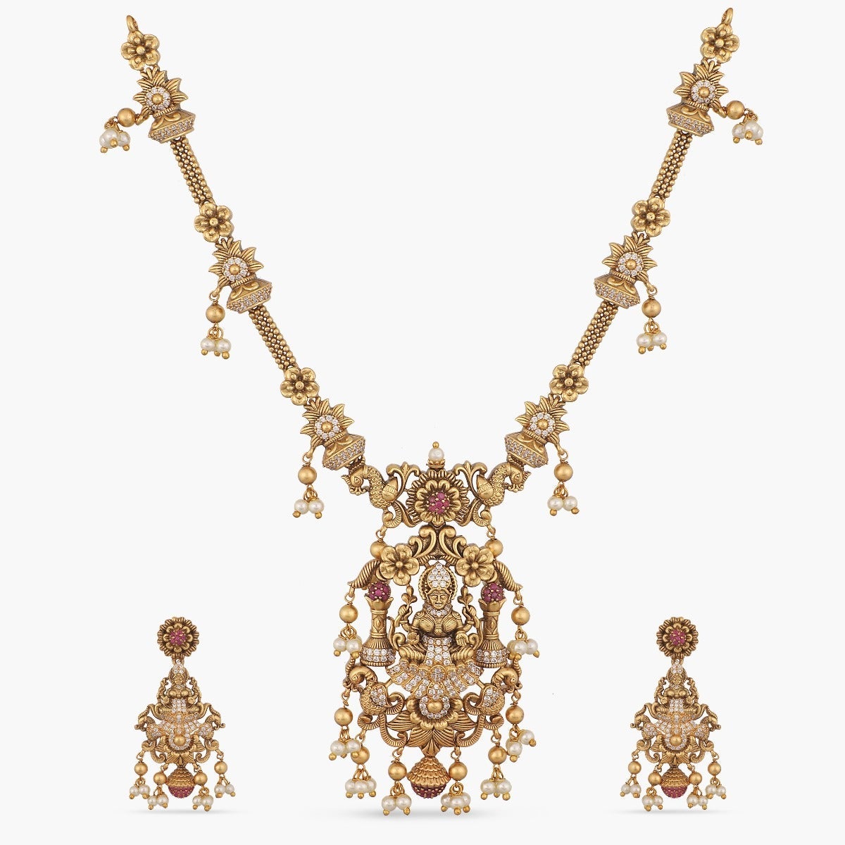 Maithili Chain Link Antique Necklace Set