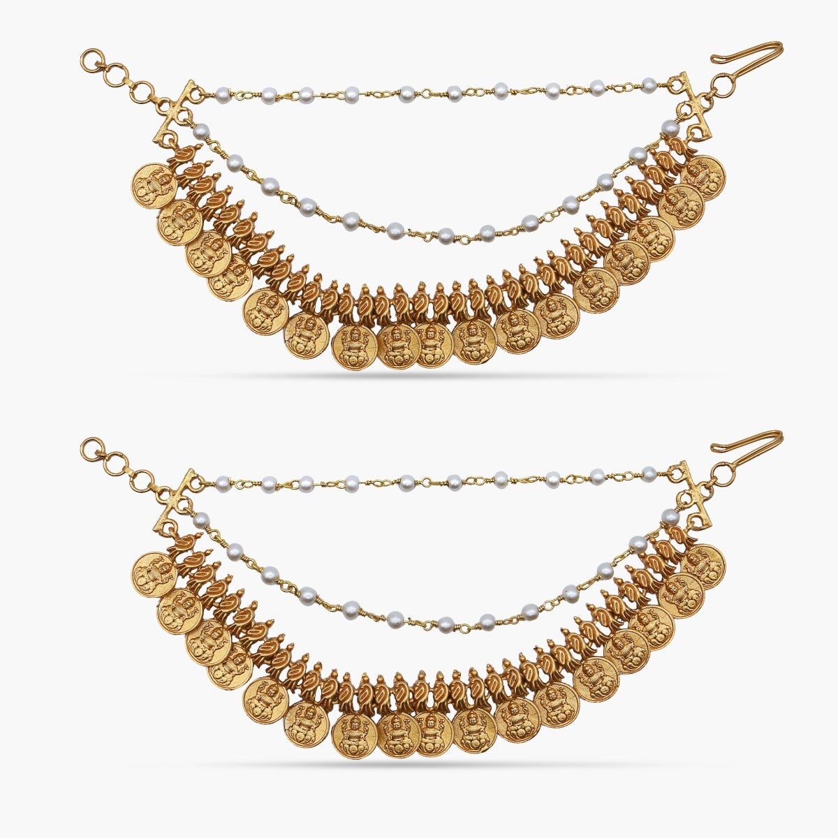 Antique Gold Plated Nitara Ear Chain