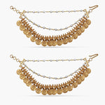 Antique Gold Plated Nitara Ear Chain