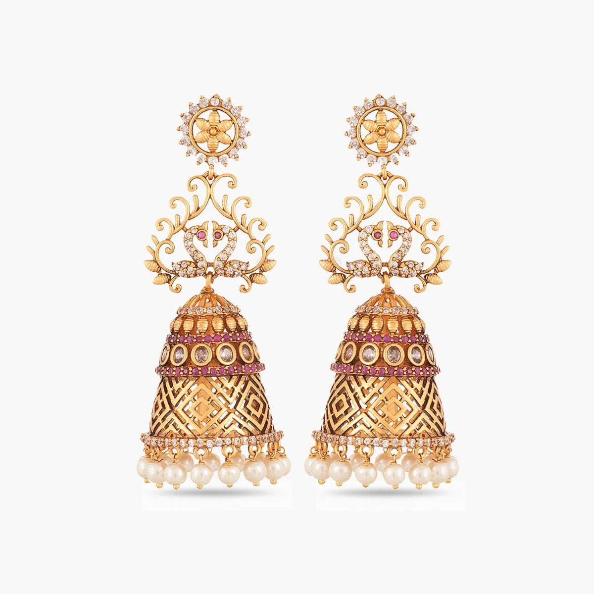 Venya Antique Jhumka Earrings