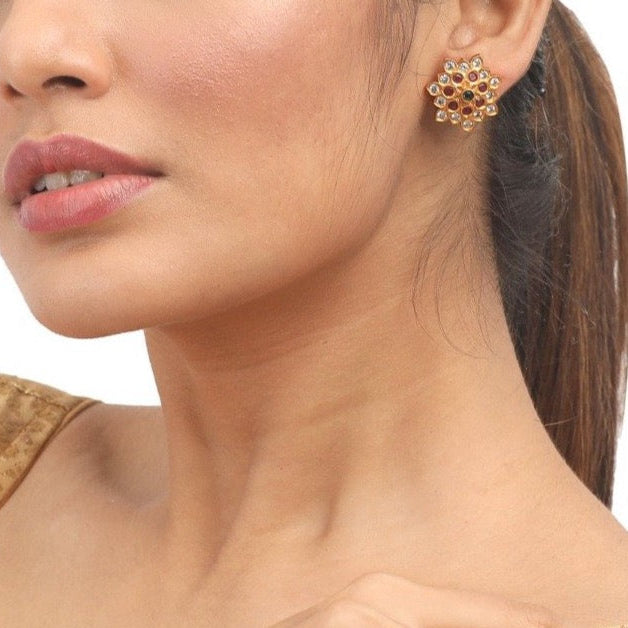 Gold earrings