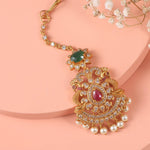 Antique Gold Plated Viksha Maang Tika