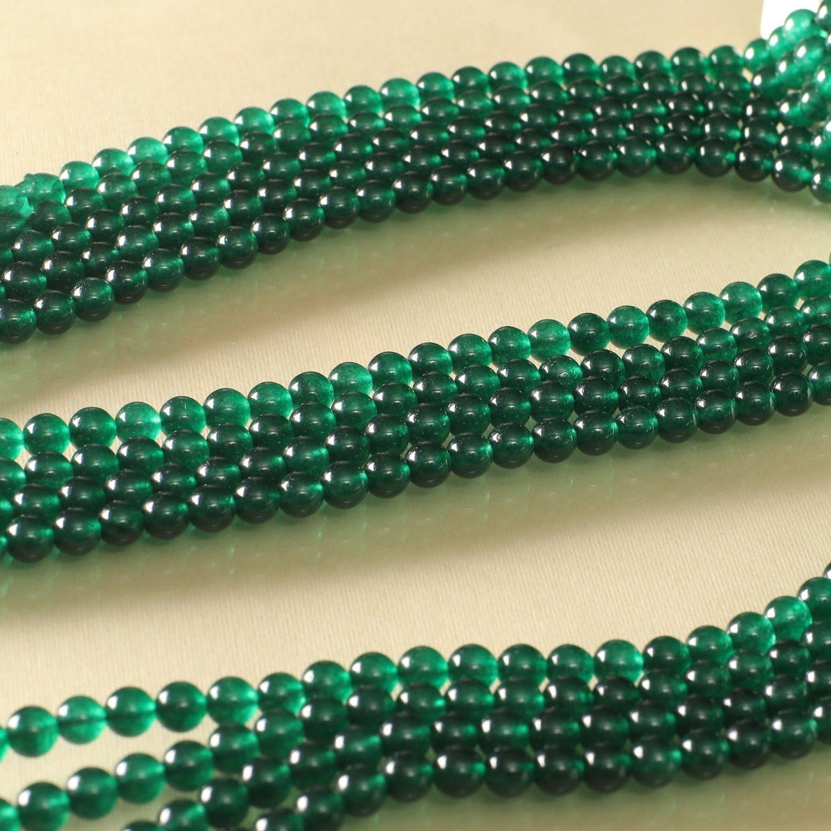 Green Jade Dyed Quartz 8mm Beads- Sold Per Strand