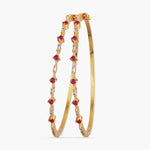Glittering Simple Baguette CZ Bangles