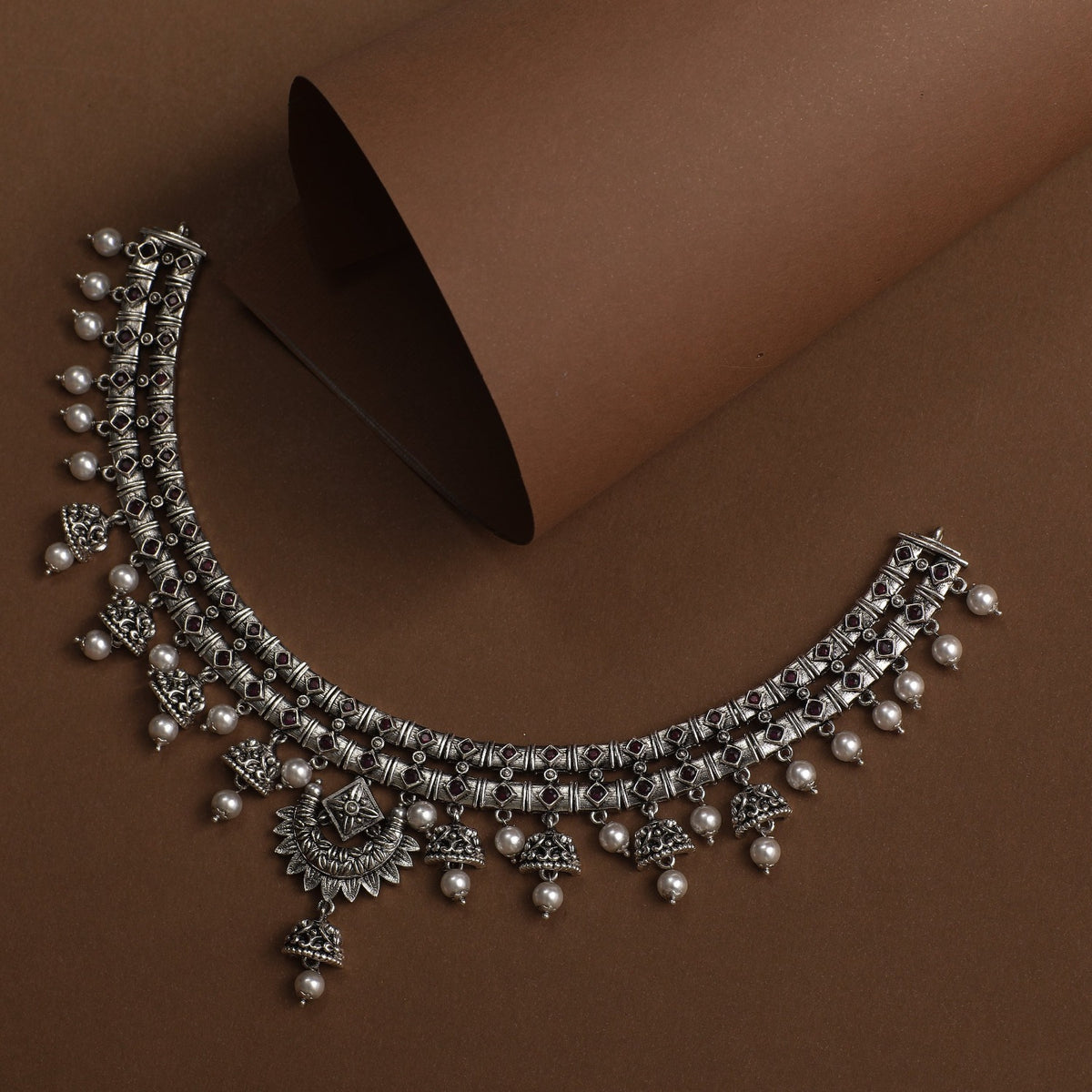 Madhvi Antique Oxidized Necklace