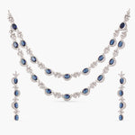 Glistering Delicate CZ Necklace Set