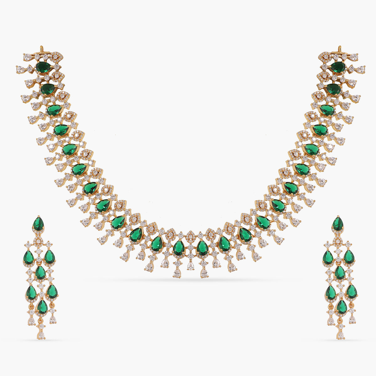 Lambent Delicate CZ Necklace Set