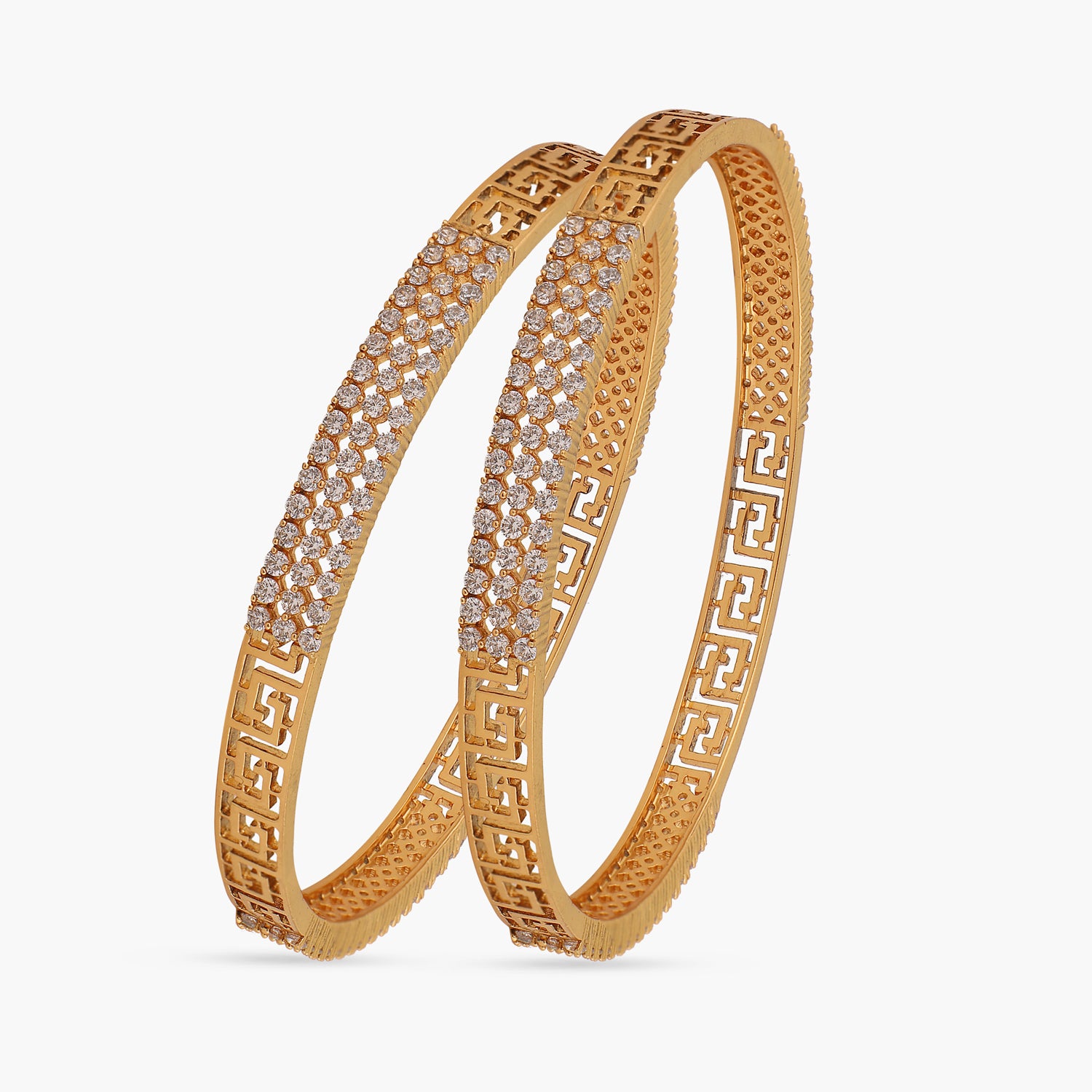 Shop Dazzling CZ Bangles by Tarinika Online Indian Jewelry