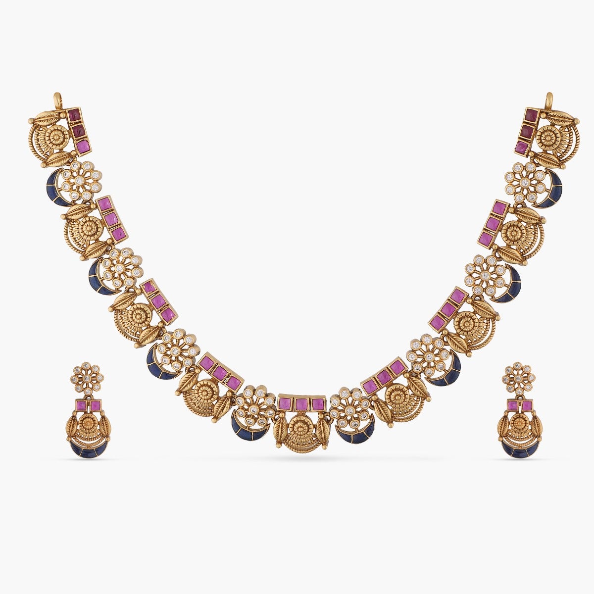 Uphar Antique Enamel Necklace Set
