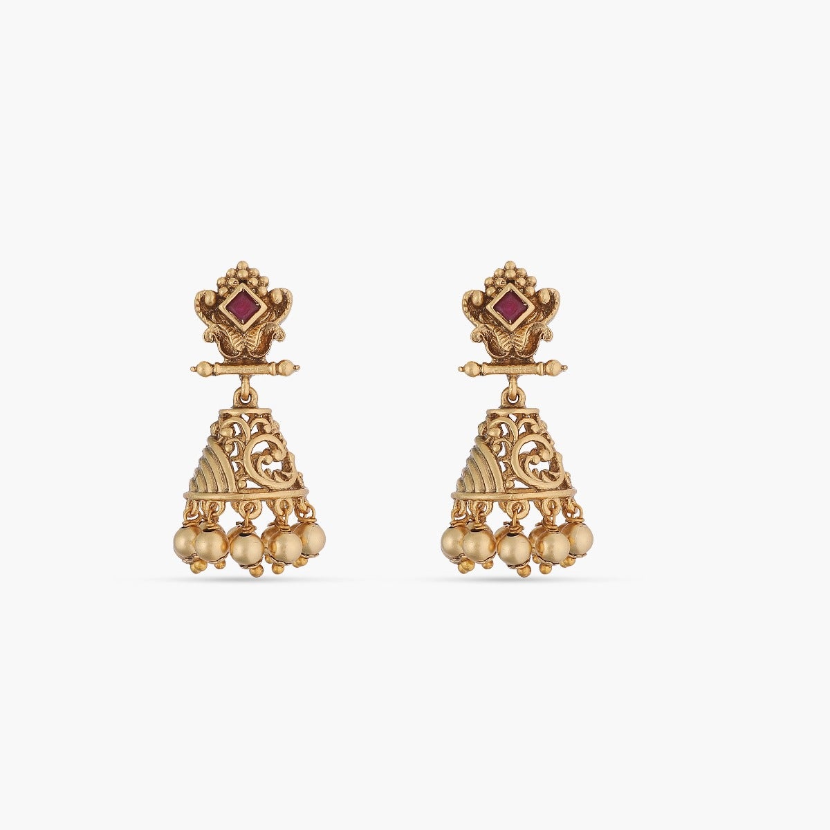 Conical Antique Jhumka Earrings