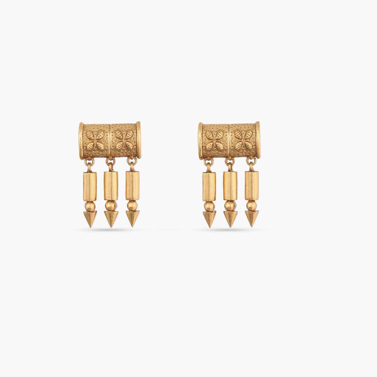 Merise Tribal Gold-Plated Earrings  